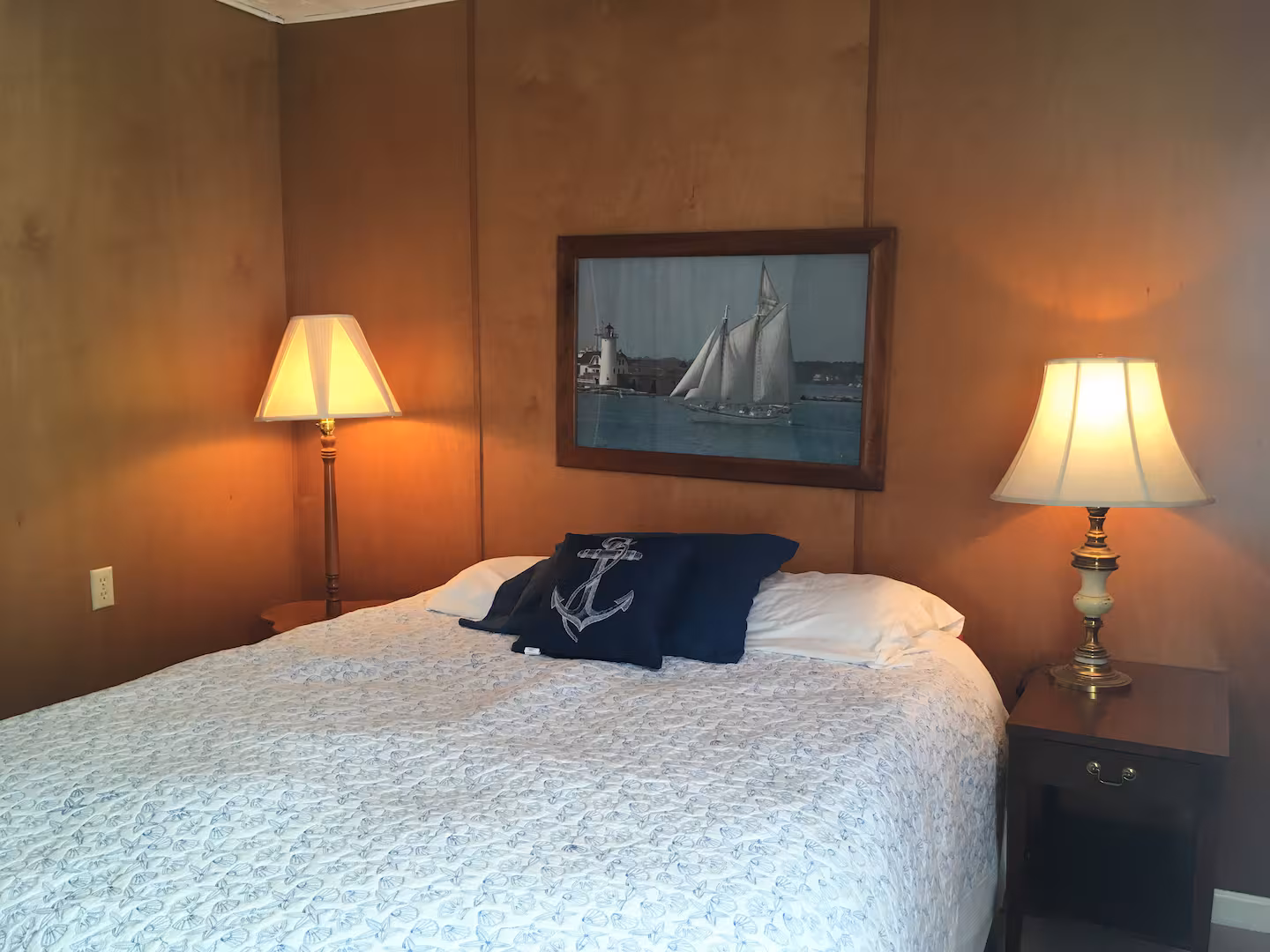 Bedroom with ocean-view deck