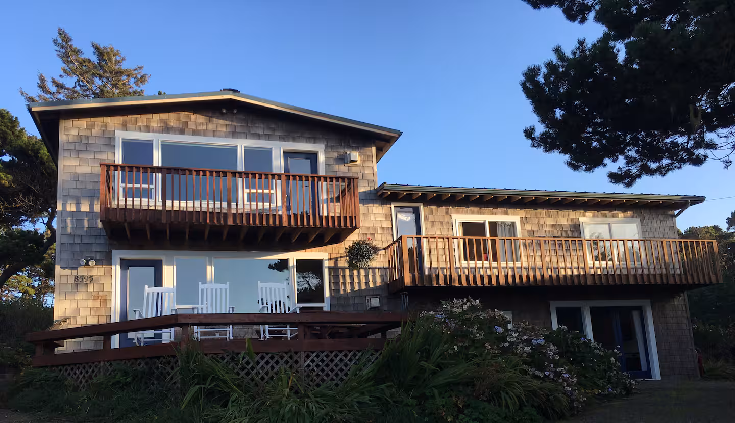 Beach Haven, decks facing the water on every level