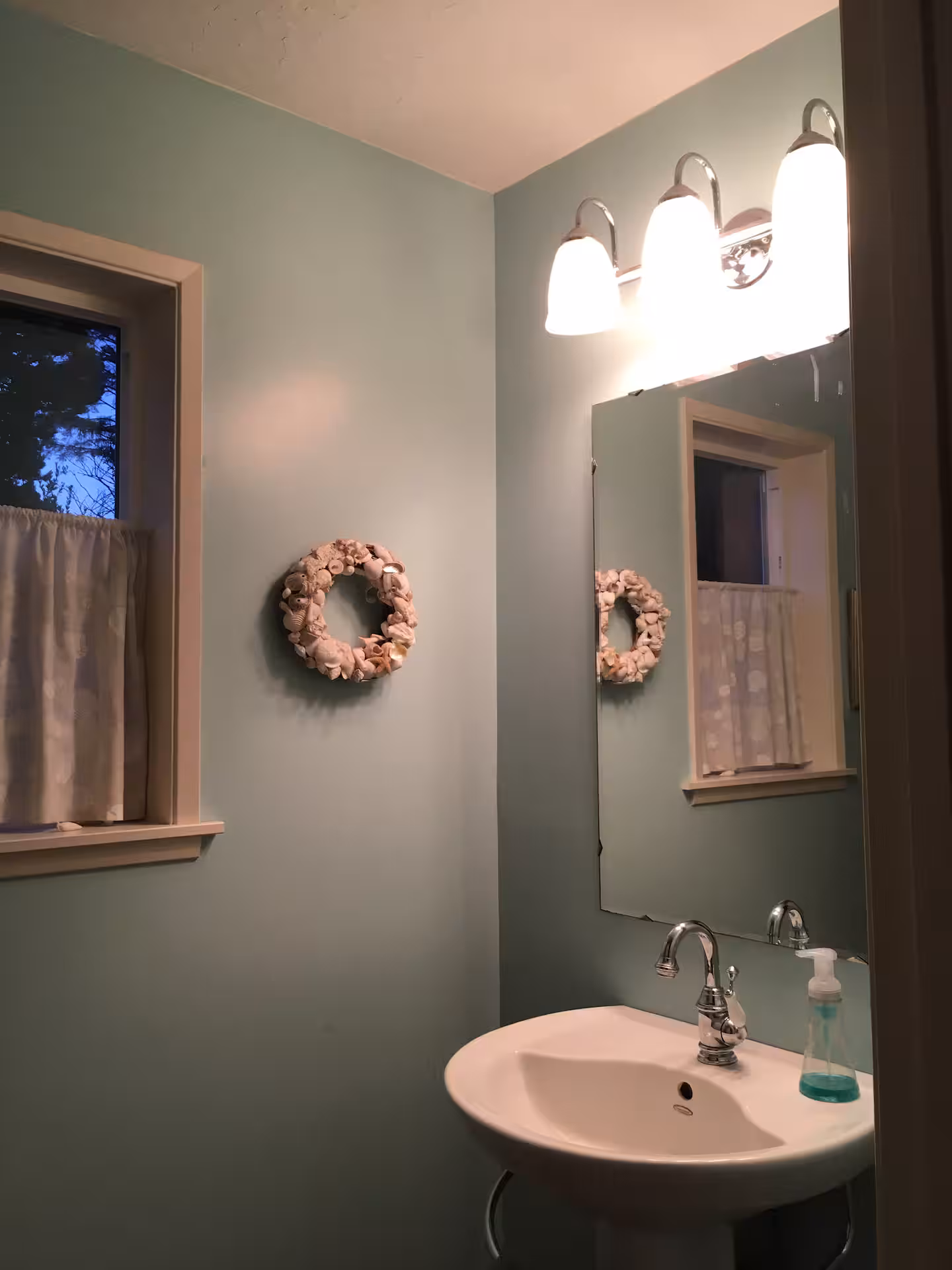 Half bathroom downstairs